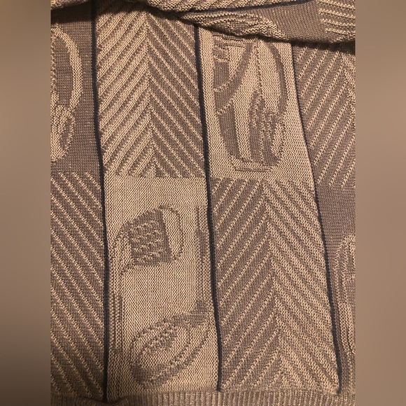 Cypress Links textured golf sweater, dark khaki, XL - Picture 10 of 10